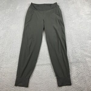 Athleta Soho Joggers Womens 4 Green Conceal Zip Pockets Athletic Sweatpants